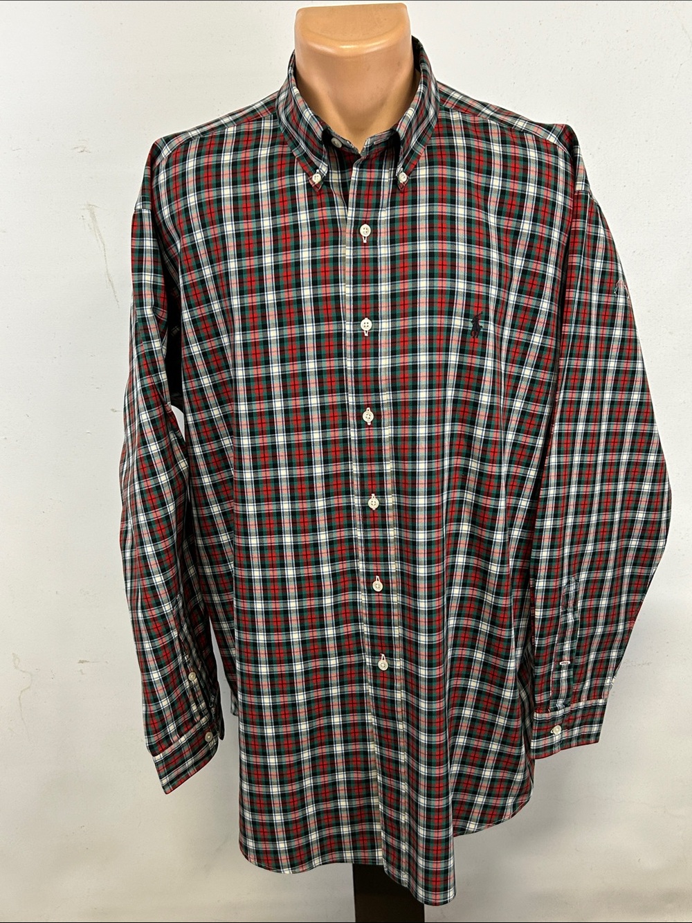Ralph Lauren long sleeve button down collar shirt.  XL